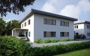 Doppelhaushälfte als Effizienzhaus 40 Günstige Zinsen bei möglicher Wohnbauförderung NRW.Bank + KfW - Außenvisualisierung